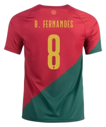 Portugal B.FERNANDES #8 Home Jersey 2022