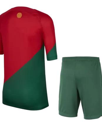 Portugal Home Jersey Kit 2022/23 Kids(Jersey+Shorts)