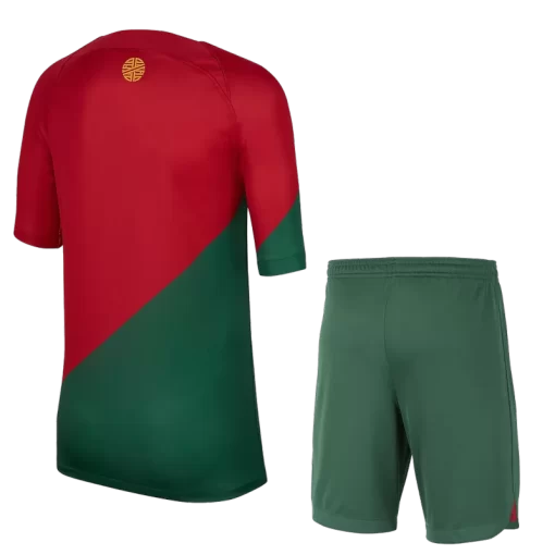 Portugal Home Jersey Kit 2022/23 Kids(Jersey+Shorts)