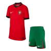 Portugal Home Jersey Kit EURO 2024 Kids(Jersey+Shorts)