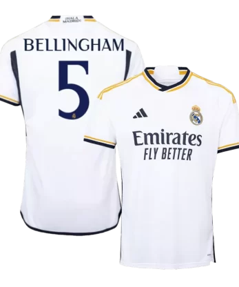 Real Madrid BELLINGHAM #5 Home Jersey 2023/24