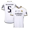 Real Madrid BELLINGHAM #5 Home Jersey Authentic 2023/24 - UCL FINAL