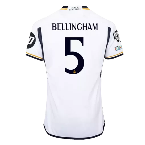 Real Madrid BELLINGHAM #5 Home Jersey Authentic 2023/24 - UCL FINAL