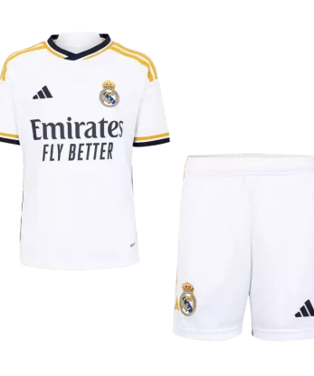 Real Madrid Home Jersey Kit 2023/24 Kids(Jersey+Shorts+Socks)