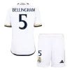 Real Madrid BELLINGHAM #5 Home Jersey Kit 2023/24 Kids(Jersey+Shorts)