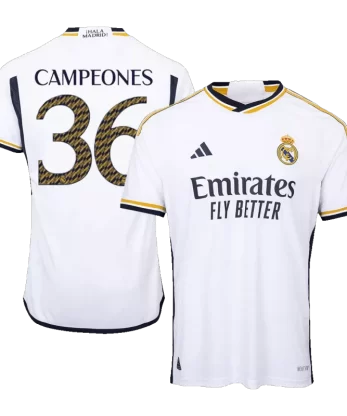 Real Madrid CAMPEONES #36 Home Jersey Authentic 2023/24