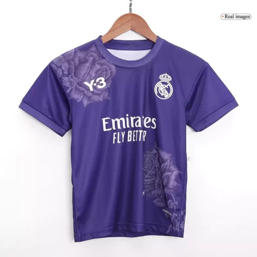 Real Madrid Fourth Away Jersey Kit 2023/24 Kids(Jersey+Shorts)