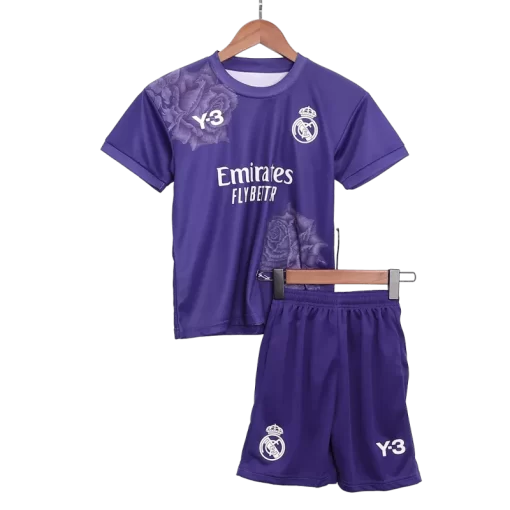 Real Madrid Fourth Away Jersey Kit 2023/24 Kids(Jersey+Shorts)