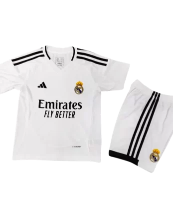 Real Madrid Home Jersey Kit 2024/25 Kids(Jersey+Shorts)