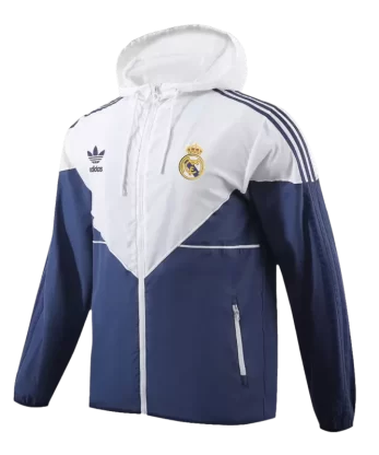 Real Madrid Hoodie Windbreaker 2023/24 - White&Navy