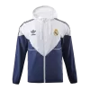 Real Madrid Hoodie Windbreaker 2023/24 - White&Navy