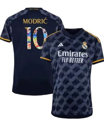 Real Madrid MODRIĆ #10 Away Jersey 2023/24 - Sen2 Font