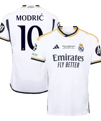 Real Madrid MODRIĆ #10 Home Jersey 2023/24 - UCL FINAL