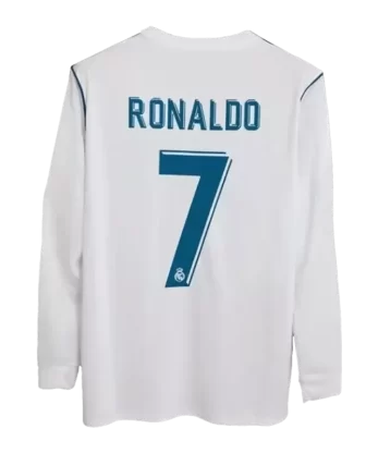 Real Madrid RONALDO #7 Home Jersey Retro 2017/18 - Long Sleeve