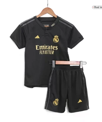 Real Madrid Third Away Jersey Kit 2023/24 Kids(Jersey+Shorts)