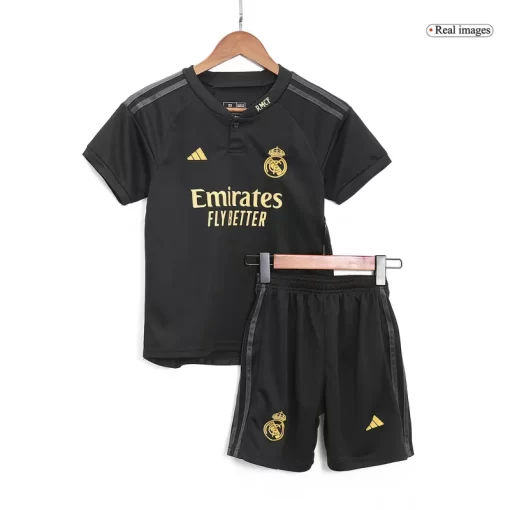 Real Madrid Third Away Jersey Kit 2023/24 Kids(Jersey+Shorts)