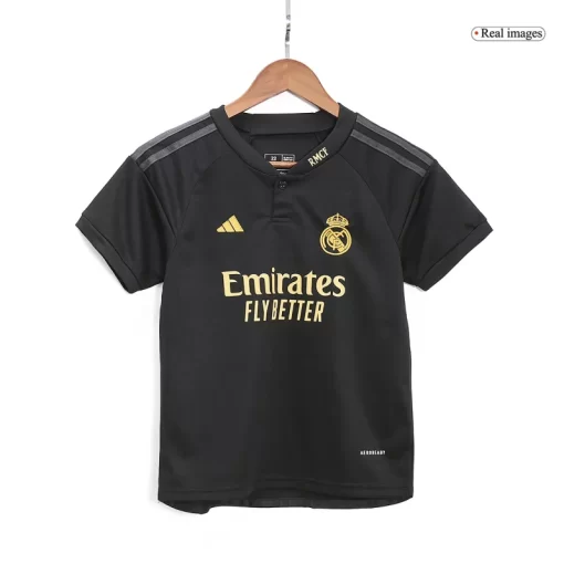 Real Madrid Third Away Jersey Kit 2023/24 Kids(Jersey+Shorts)