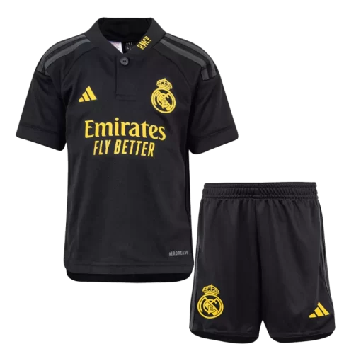 Real Madrid Third Away Jersey Kit 2023/24 Kids(Jersey+Shorts)