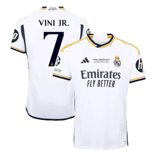 Real Madrid VINI JR. #7 Home Jersey 2023/24 - UCL FINAL