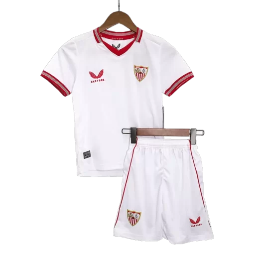 Sevilla Home Jersey Kit 2023/24 Kids(Jersey+Shorts)