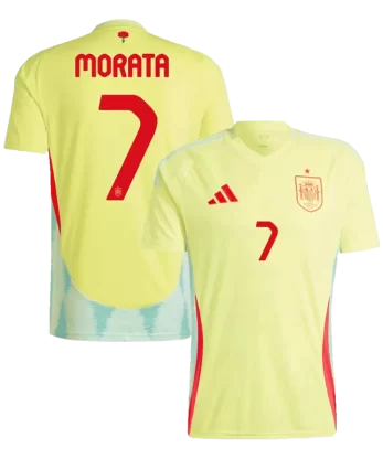 Spain MORATA #7 Away Jersey EURO 2024