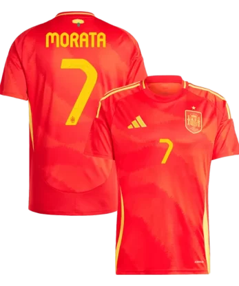 Spain MORATA #7 Home Jersey EURO 2024