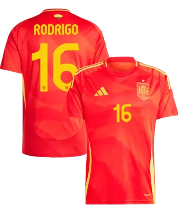 Spain RODRIGO #16 Home Jersey EURO 2024