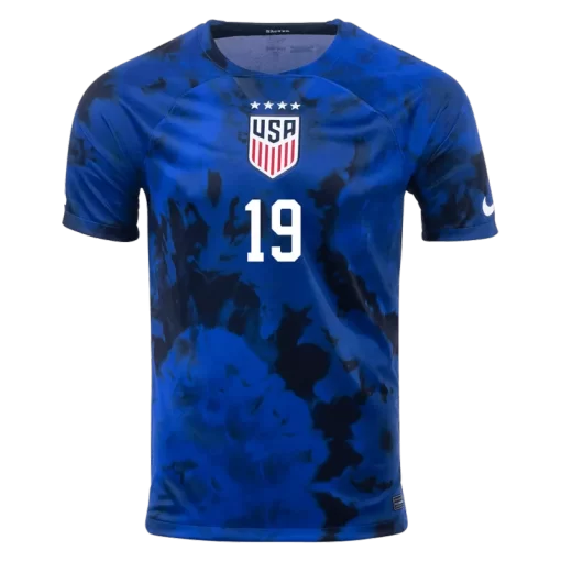 USA DUNN #19 Away Jersey 2022