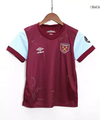 West Ham United Home Jersey Kit 2023/24 Kids(Jersey+Shorts)